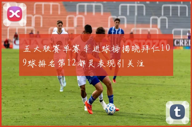 五大联赛单赛季进球榜揭晓拜仁109球排名第12都灵表现引关注