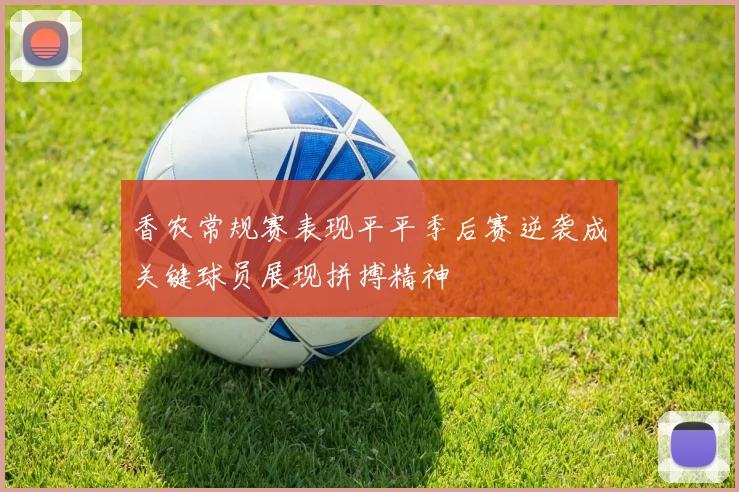 香农常规赛表现平平季后赛逆袭成关键球员展现拼搏精神
